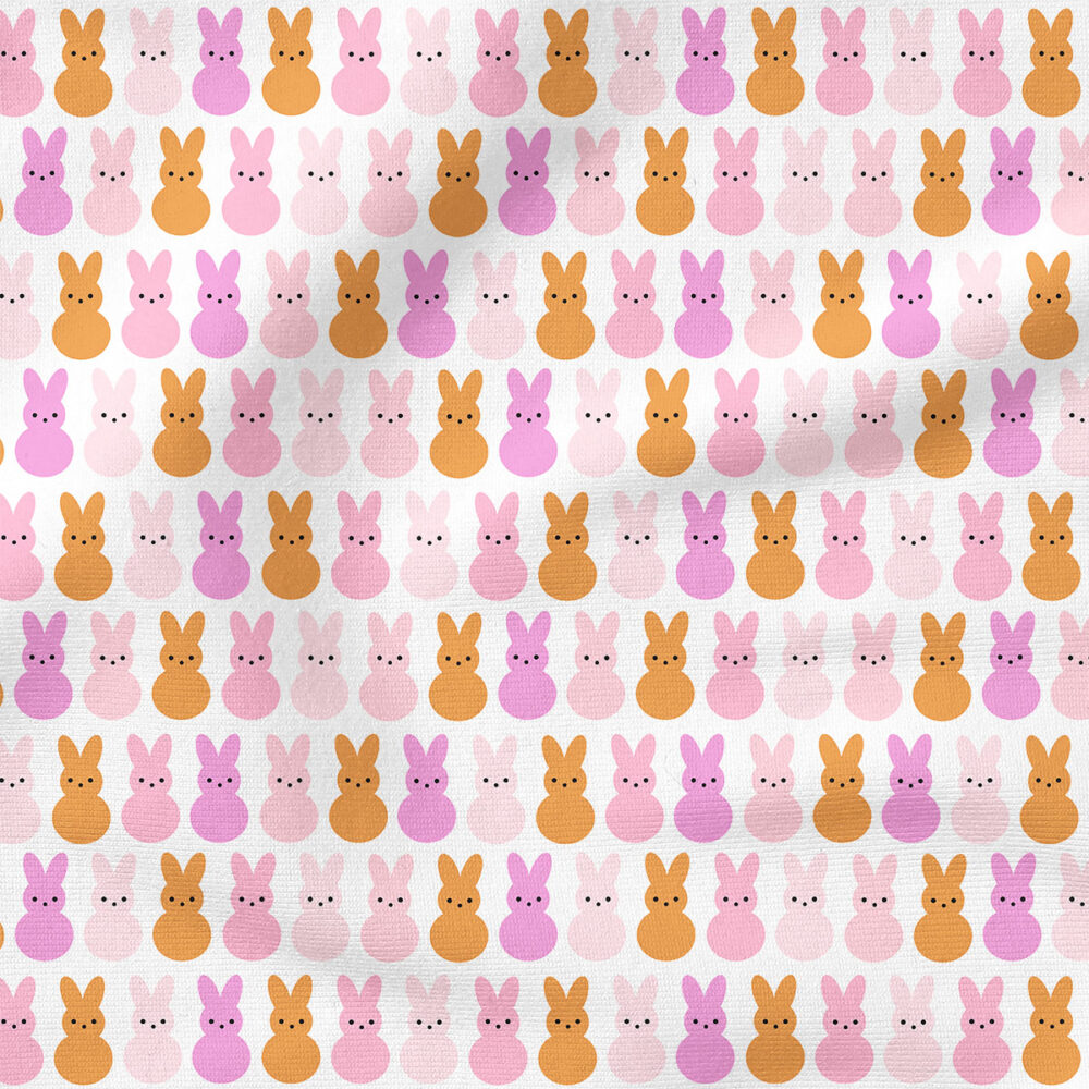 Bunnies (Pink) | Children Fabric Design | Julie Storie Designs